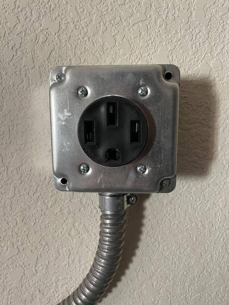 NEMA 14-50 outlet installed for Smart Home Electrical in Long View
